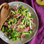 Brokoli, Steak Flap Steak & Pear Salad