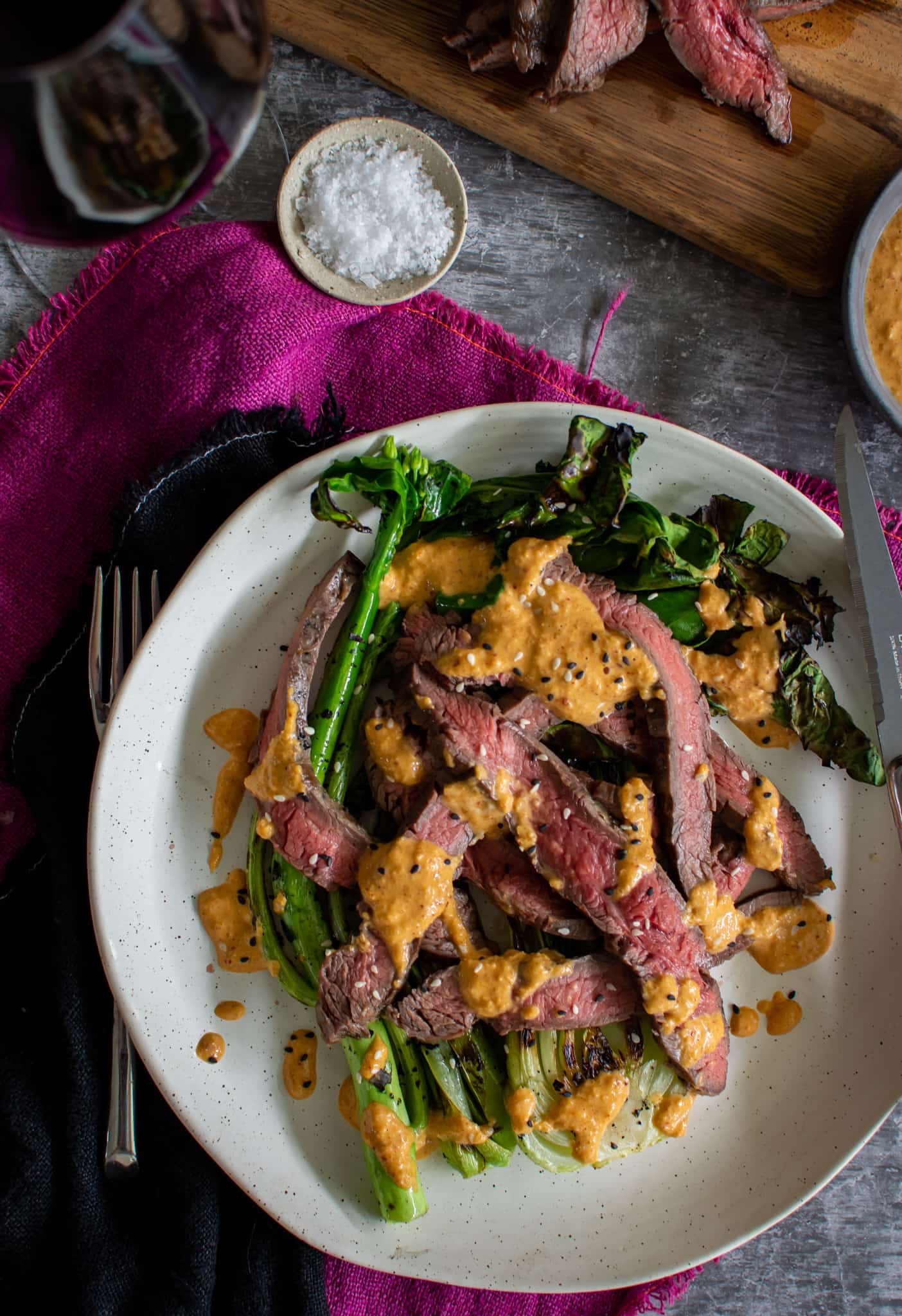 Panggang Steak & Saus Kimchi